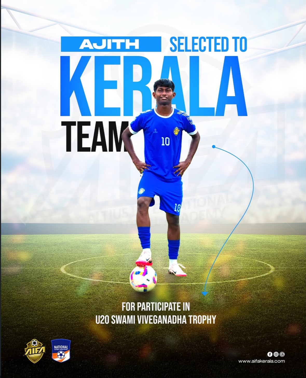 SELECTED TO U20 KERALA TEAM